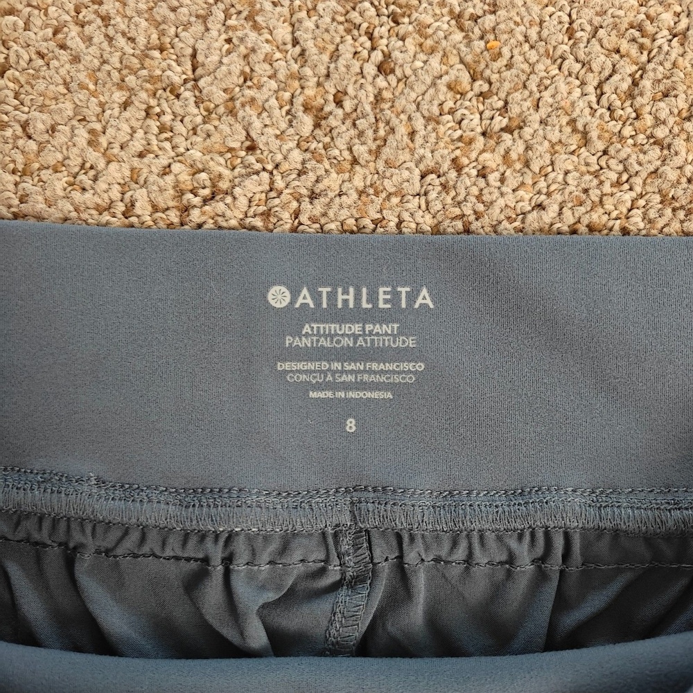 Athleta Women's Attitude Mid Rise Jogger Granite Blue Size 8 - Picture 12 of 13